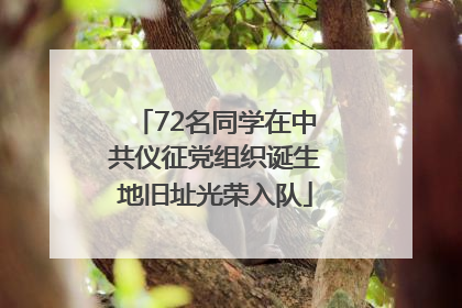 72名同学在中共仪征党组织诞生地旧址光荣入队