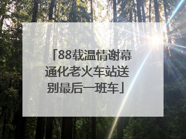 88载温情谢幕 通化老火车站送别最后一班车