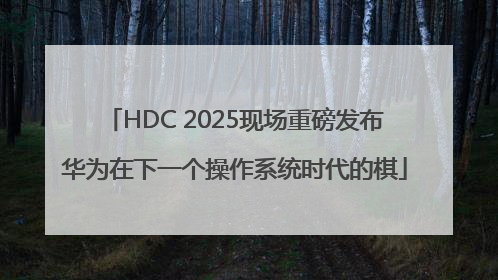 HDC 2025现场重磅发布华为在下一个操作系统时代的棋